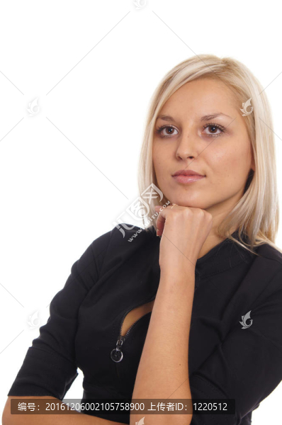 可愛的金發(fā)碧眼的姿勢