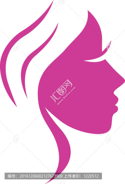 簡單抽象的粉色美容女人臉上的白色隔離