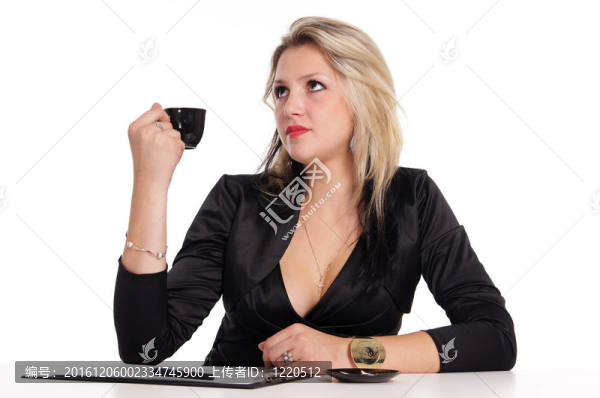 女孩與杯