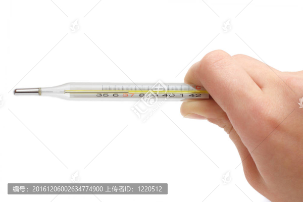 溫度計在手