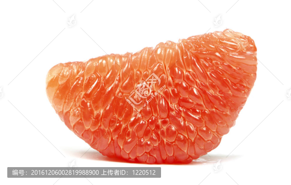 一半的葡萄柚