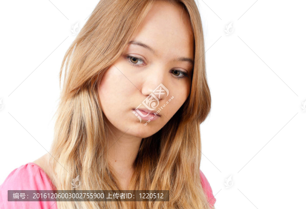 悲傷的少女