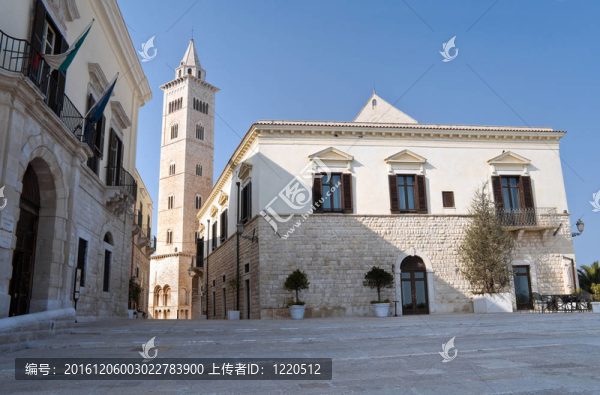 Trani的全景。Apulia。