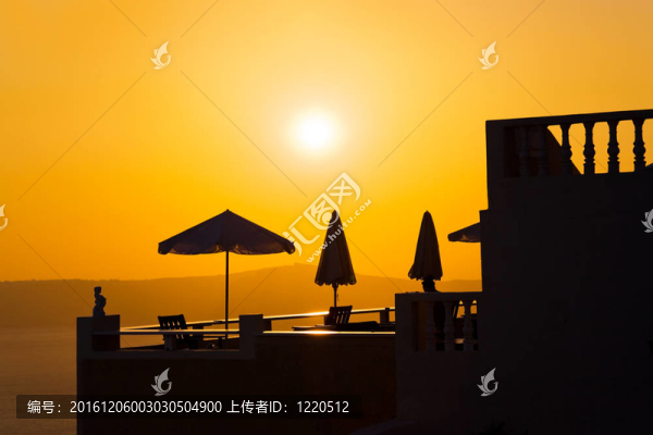 圣托里尼日落-希臘