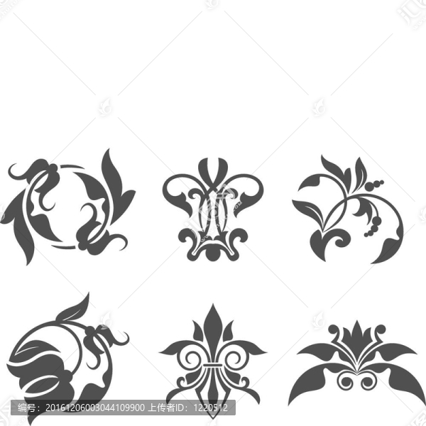復(fù)古的花卉圖案
