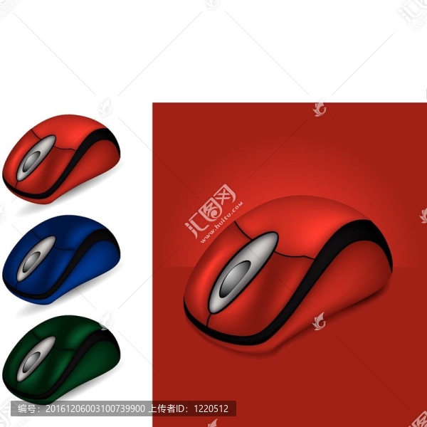 不同顏色的電腦鼠標