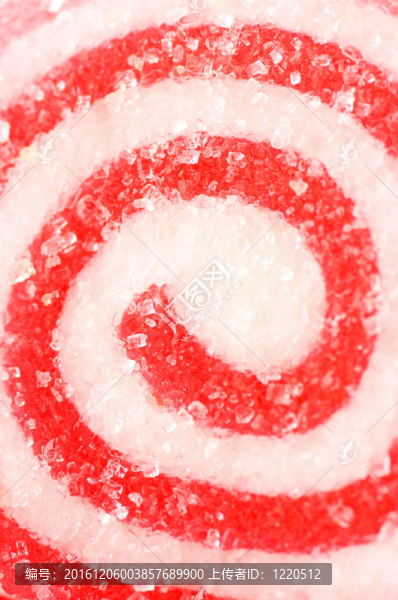 紅色糖果的特寫