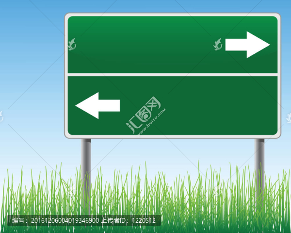 天空背景空的路標(biāo)。