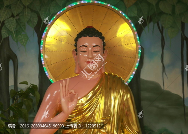 Golden,Buddha的雕像