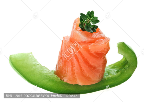 優(yōu)雅或鮭魚卷；辣椒和百里香