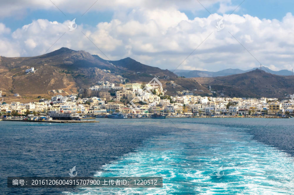 全景納克索斯；Cyclades；希臘