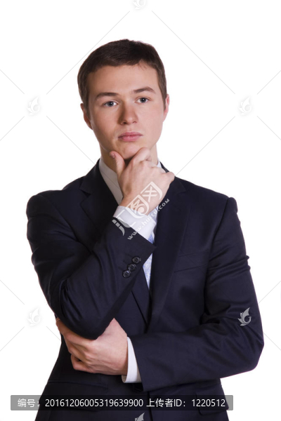 嚴肅的商人