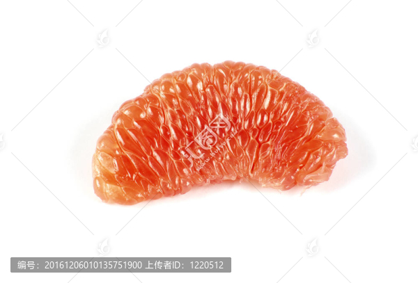 一半的葡萄柚