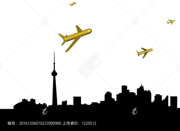 飛機(jī)離開多倫多插圖