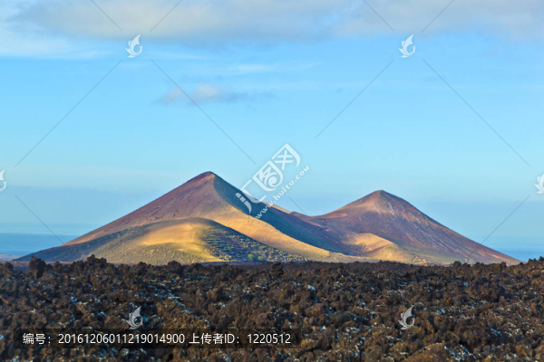 蘭薩羅特島蒂曼法亞國家公園火山；西班牙