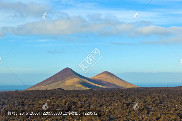 蘭薩羅特島蒂曼法亞國(guó)家公園火山；西班牙