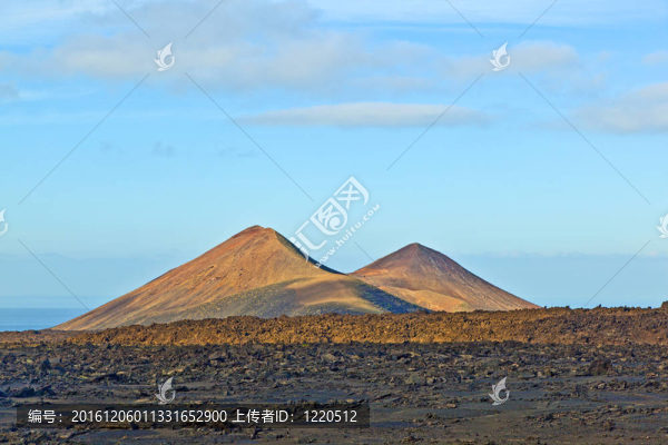 蘭薩羅特島蒂曼法亞國家公園火山；西班牙