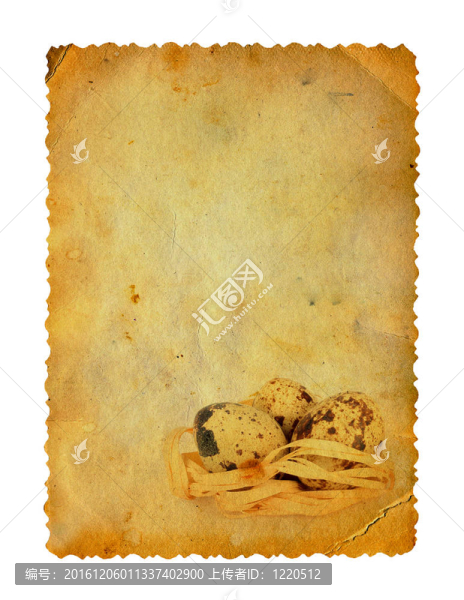 垃圾雕刻明信片用雞蛋來慶祝復活節(jié)的白衣