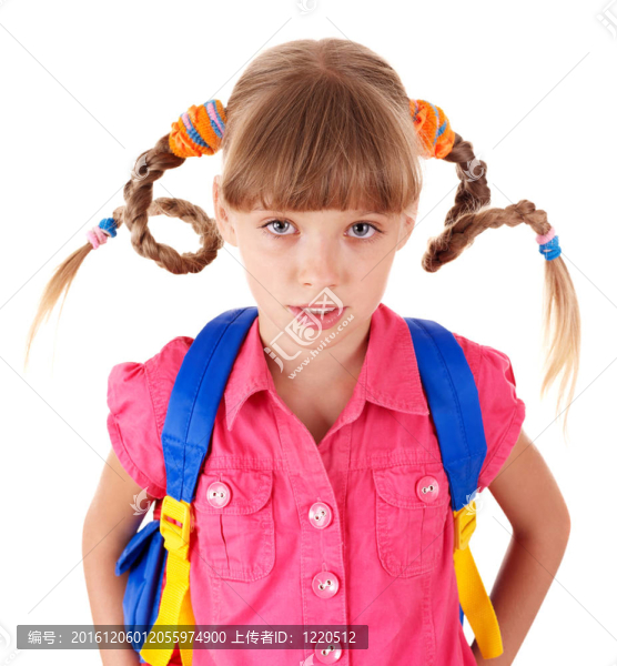背包女孩。