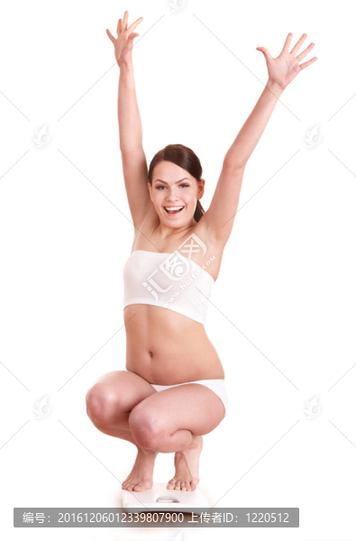 快樂女孩的尺度。減肥。
