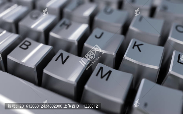 帶字母的電腦鍵盤(pán)灰色金屬扣