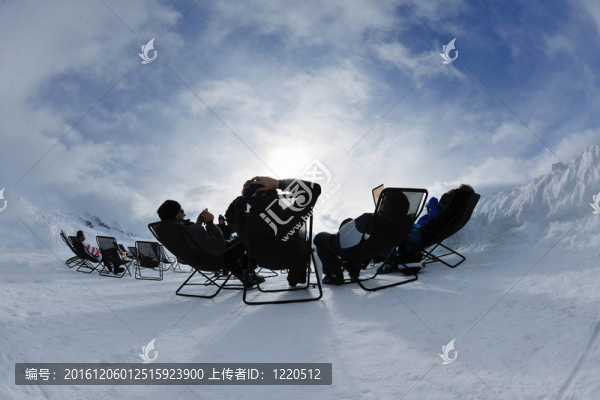 冬季雪群