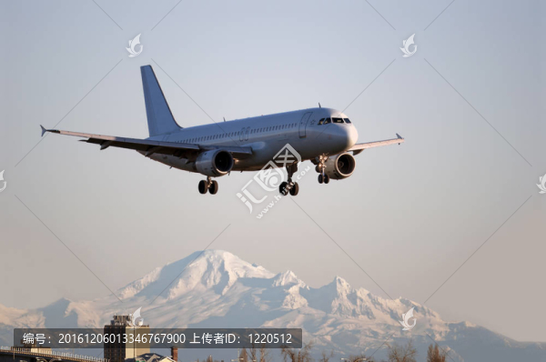 空客A-320飛機在溫哥華降落
