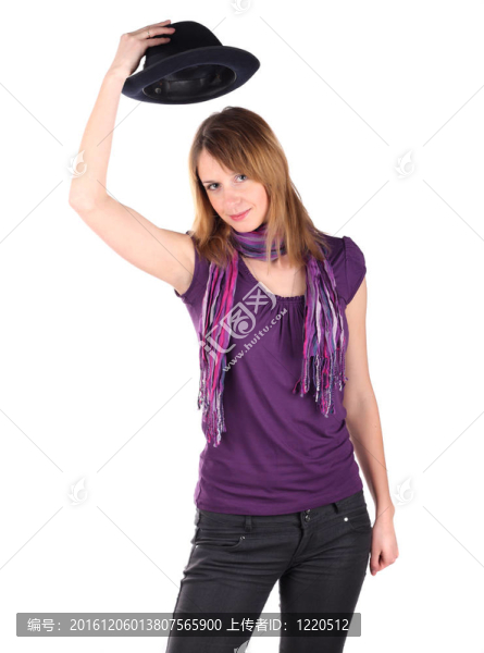 戴帽子的女孩