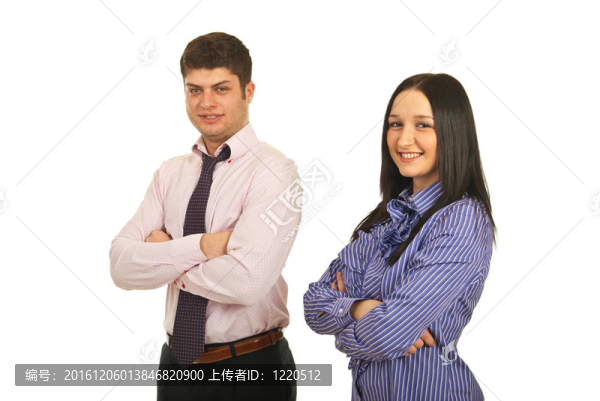 微笑的年輕商人