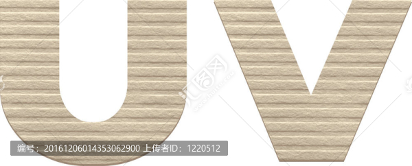 壓花紙板的字母。