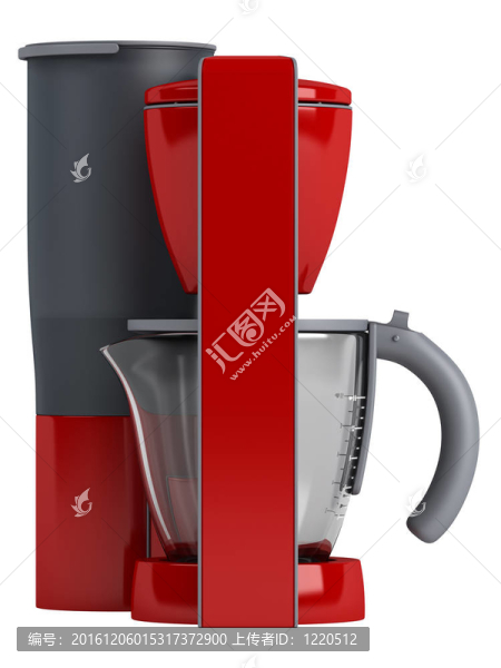 紅色現(xiàn)代咖啡機(jī)