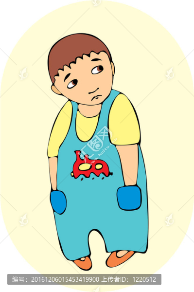 生氣的男孩