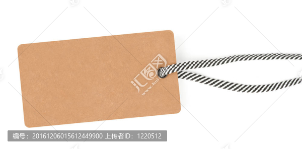 用條紋繩系上的空白標(biāo)簽-匯圖網(wǎng) www.fosd68.com 用條紋繩系上的空白標(biāo)簽