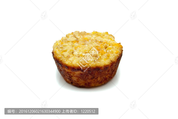 孤立的健康松餅