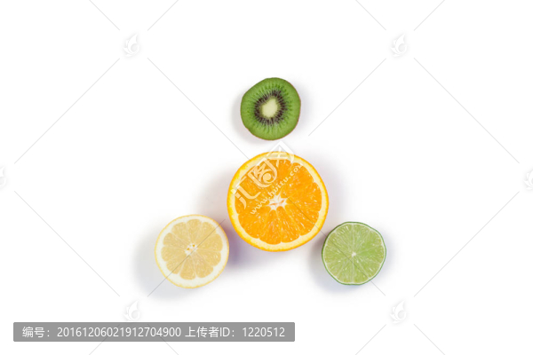 一半的水果