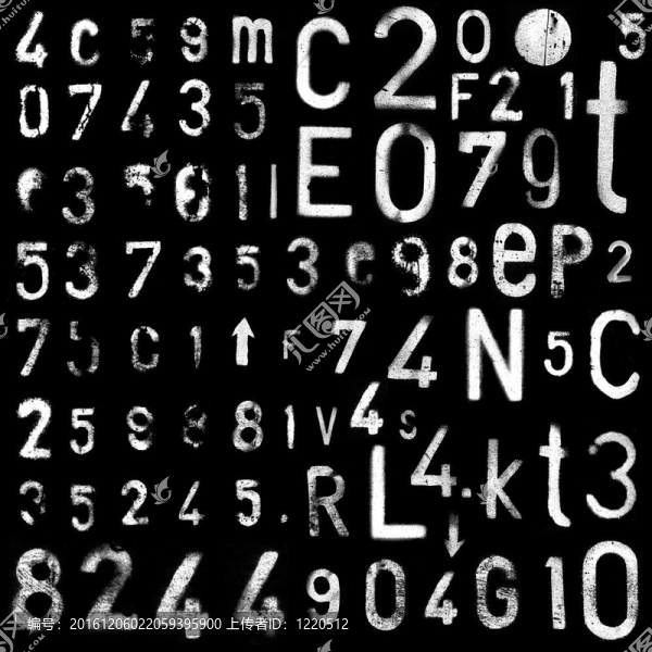 噴漆工業(yè)字體和數(shù)字alpha模板3D
