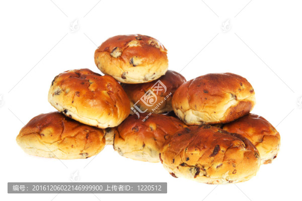 面包卷和葡萄干，葡萄干