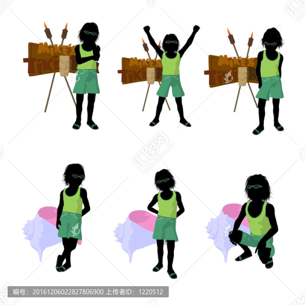 男性消防員插圖剪影