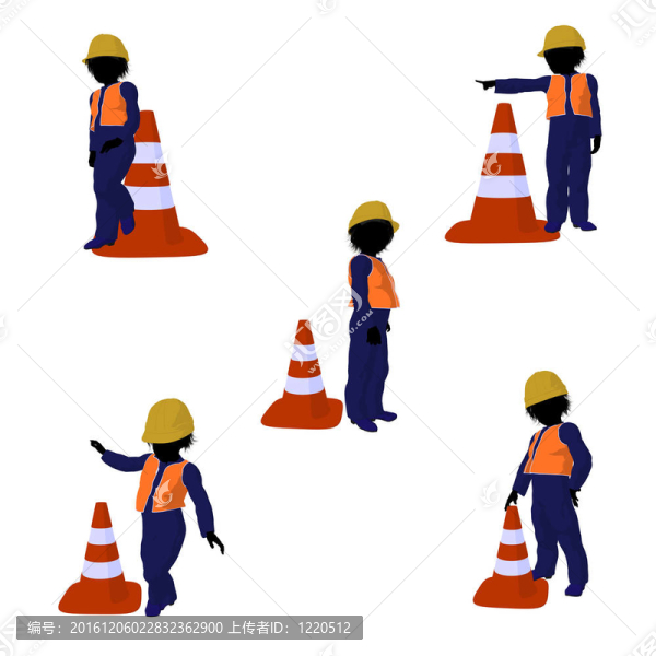 青少年建筑工人插畫