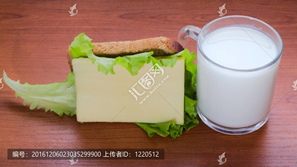 乳制品食品。在工作室拍攝。