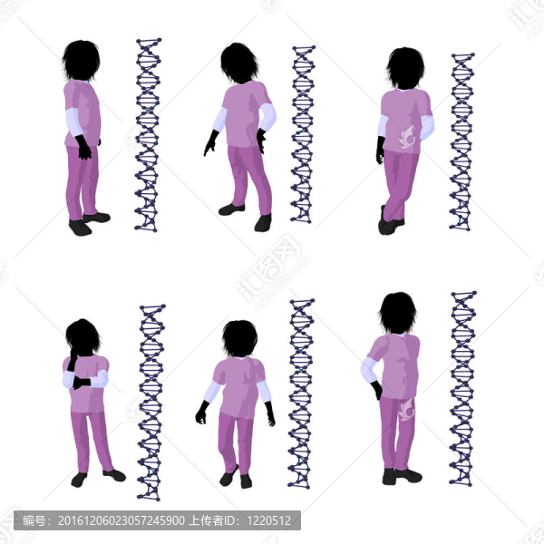 男孩插畫剪影