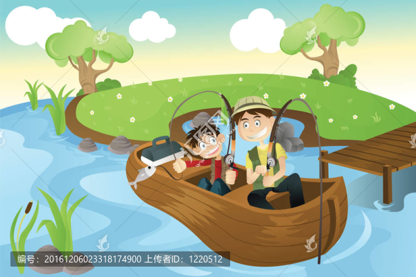 父子去釣魚(yú)