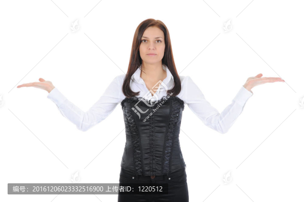 女人看著她張開的手掌。