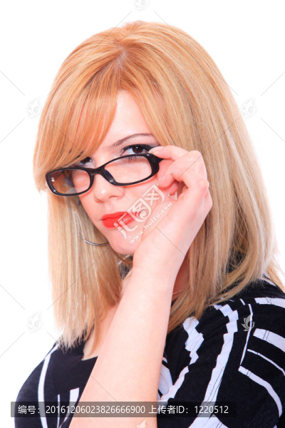 戴眼鏡的商業(yè)女性