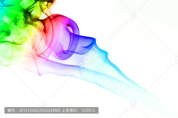 彩色的煙霧