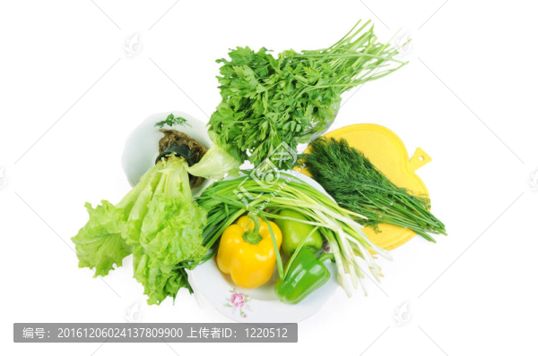 白背景蔬菜分離組