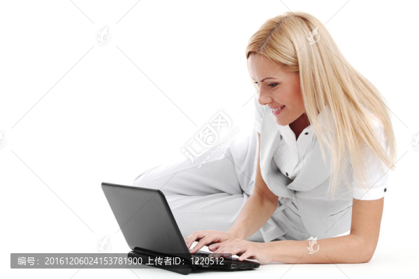 工作的筆記本電腦