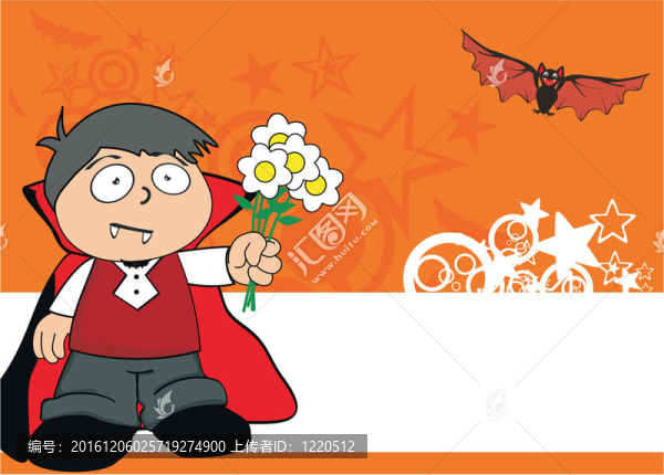 吸血鬼小孩的卡通hallooween,B6