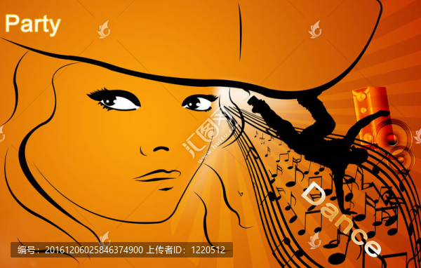 剪影女人