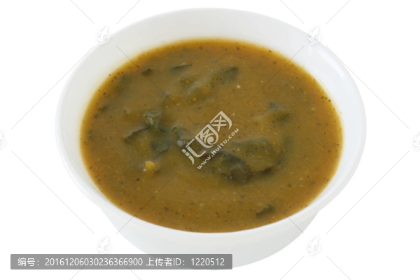 碗中菠菜湯